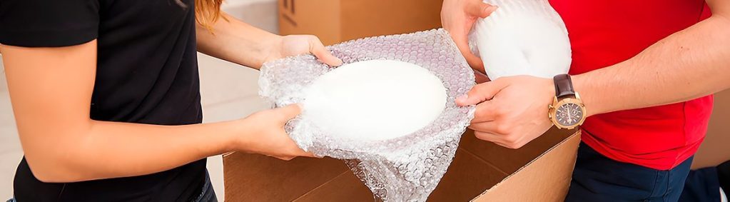 como embalar, louças e copos na mudança